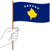 Kosovo Hand Flag Handwaver
