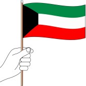 Kuwait Hand Flag Handwaver