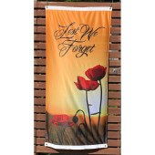 Lest We Forget Field and Poppies flag