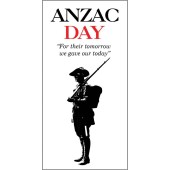 ANZAC Day Flag - Single Soldier with Quote (49)