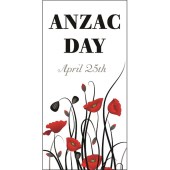 ANZAC Day Flag - Red Poppies with Date (51)