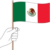 Mexico Hand Flag Handwaver