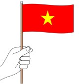 Vietnam Hand Flag Handwaver