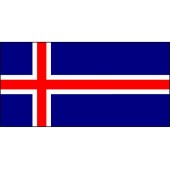 Iceland Flag 1800mm x 900mm (Knitted)