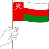 Oman Hand Flag Handwaver