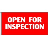 Open For Inspection Flag 