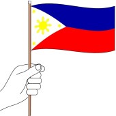 Philippines Hand Flag Handwaver