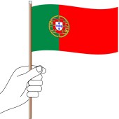 Portugal Hand Flag Handwaver