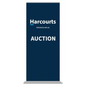Harcourts Auction Pull Up Banner (deluxe base)