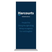 Harcourts Values Pull Up Banner