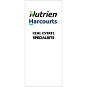 Nutrien Harcourts (2020) White Pull Up Banner 850 x 2000mm 