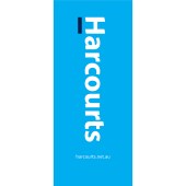 Harcourts Cyan Pull Up Banner (2020)