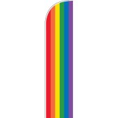 Rainbow Medium Feather Flag