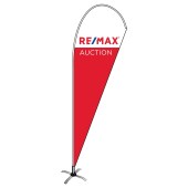 Remax Auction teardrop flag