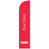 Richardson & Wrench Red Auction Medium Feather Flag