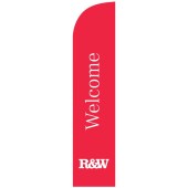 Richardson & Wrench Red Welcome Medium Feather Flag