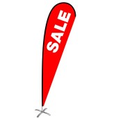 Sale Medium Red Teardrop Flag Kit