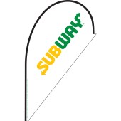 Subway Small Teardrop Flag