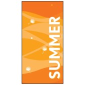Summer Flag Orange Swirls 900mm x 1800mm (Knitted)
