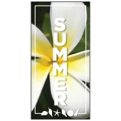 Summer Flag White Flower 900mm x 1800mm (Knitted)