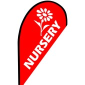Nursery Small Teardrop Flag