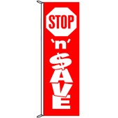 Stop 'N' Save Flag 900mm x 3000mm (Knitted)