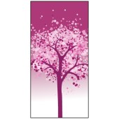 Winter Pink Tree  Flag 900mm x 1800mm (Knitted)