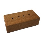 Double Sided Wooden Desk Set Base - 4 Hole Side