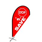 Stop n Save Small Teardrop Flag Kit