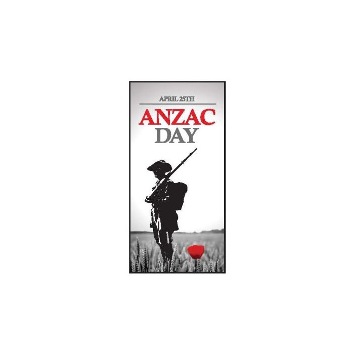 Soldier Design ANZAC Day  Flag