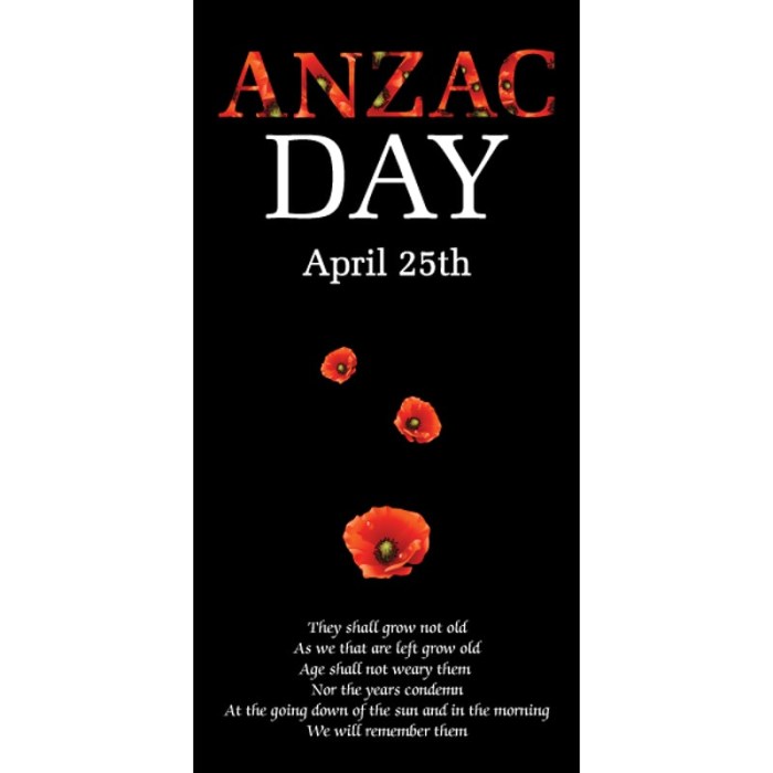 ANZAC Day Flag  - Ode of Remembrance (46)