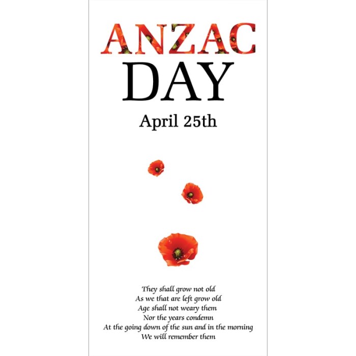 ANZAC Day Flag  - Ode of Remembrance (69)