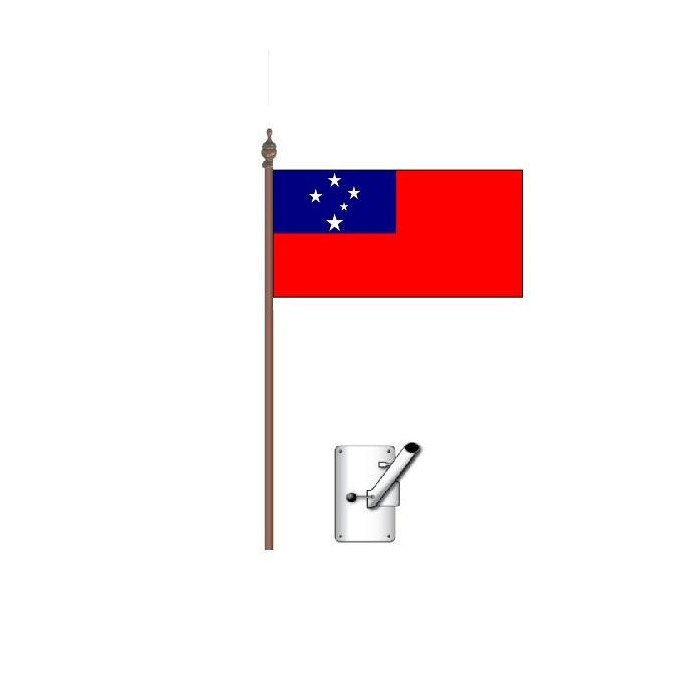 Samoa Flag Bracket and Pole Kit