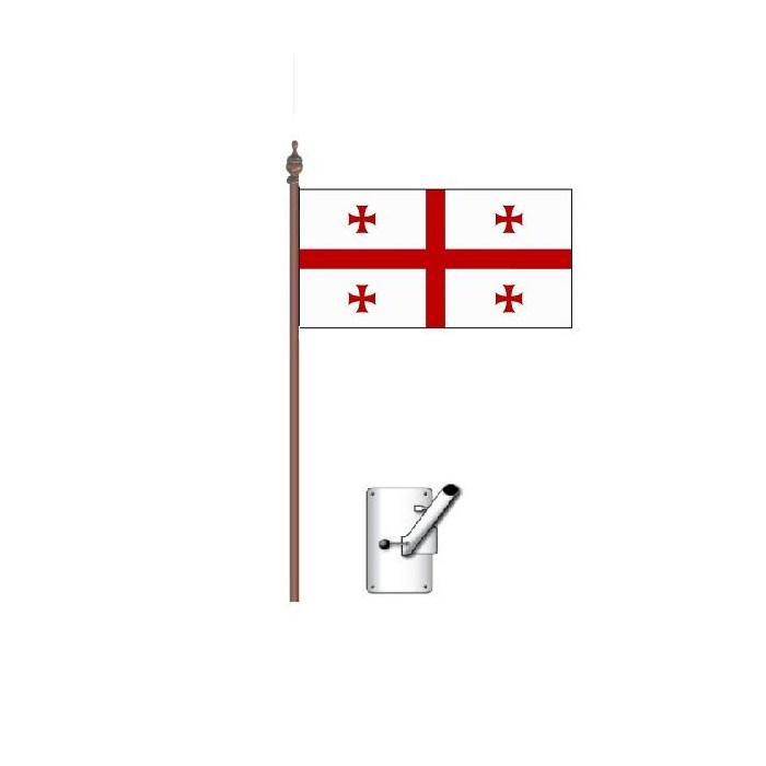 Georgia Flag Bracket and Pole Kit