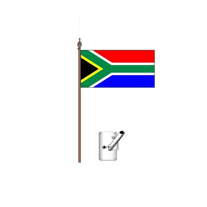 South Africa Flag Bracket and Pole Kit