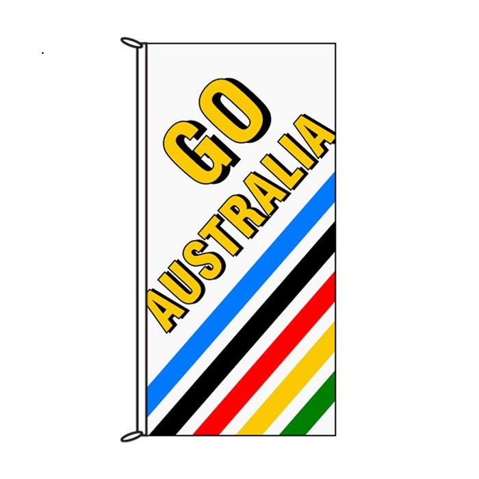 Go Australia (Stripes) Flag