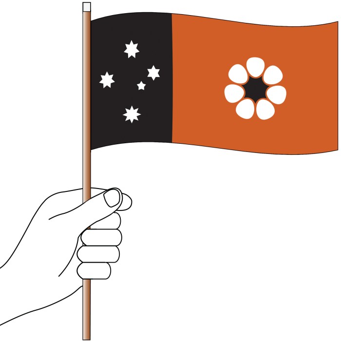 Northern Territory Hand Flag Handwaver