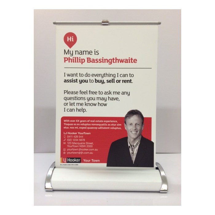 A4 Single Sided Pull Up Banner 
