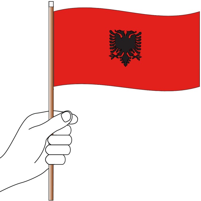 Albania Handwaver Flag