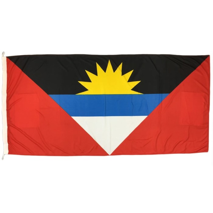Antigua and Barbuda Flag 1800mm x 900mm (Knitted)
