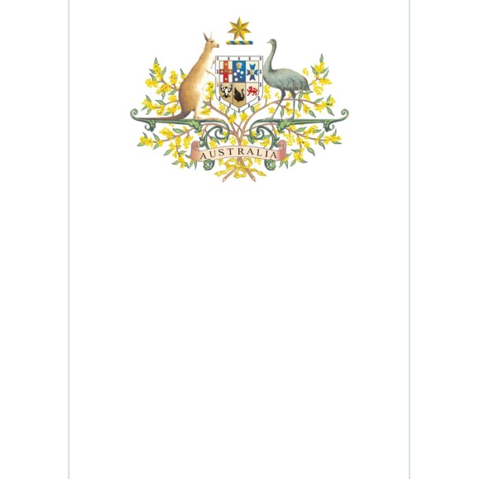 Australian Crest Pull Up Banner (A4 sized)