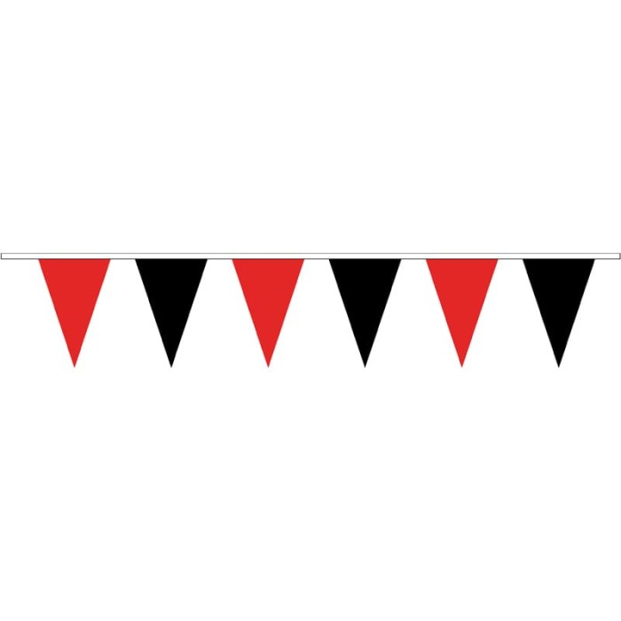 Pennant Bunting Red & Black 