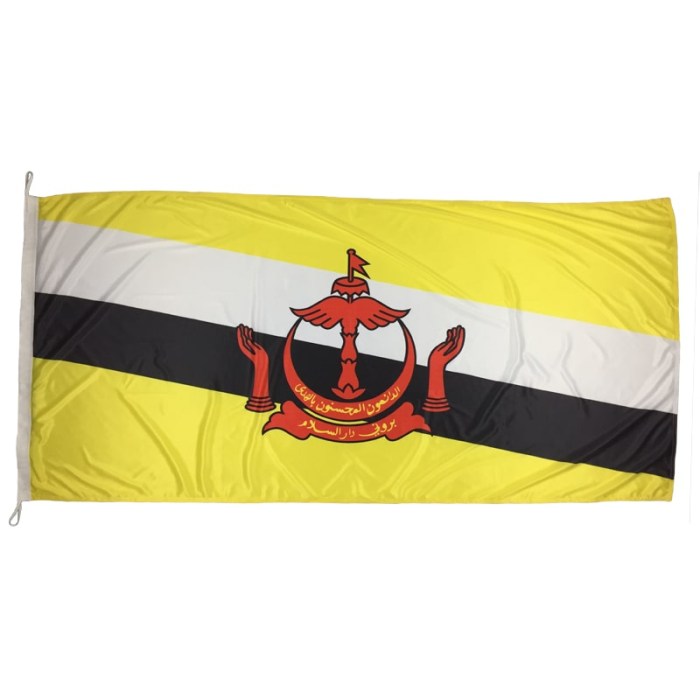 Brunei Flag 1800mm x 900mm (Knitted)