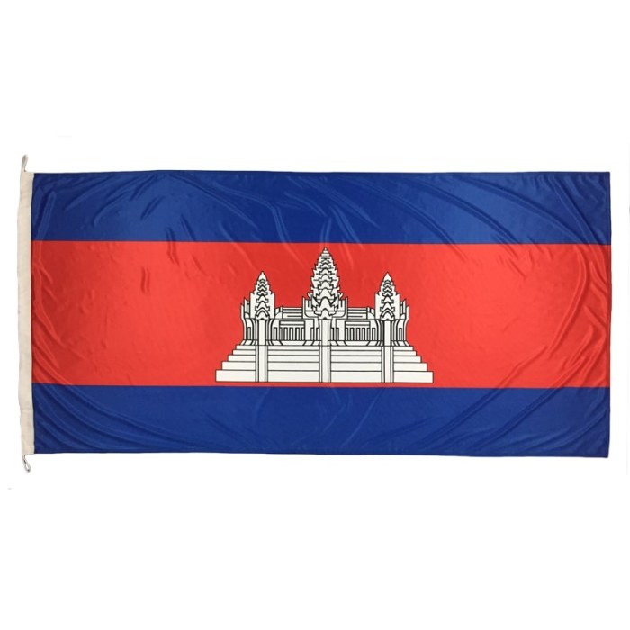 Cambodia Flag 1800mm x 900mm (Knitted)