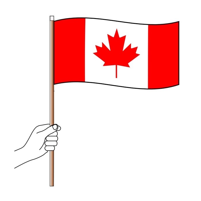 Canada Handwaver  Hand Flag