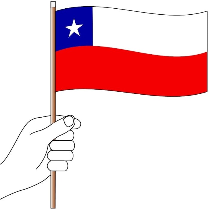 Chile Hand Flag Handwaver