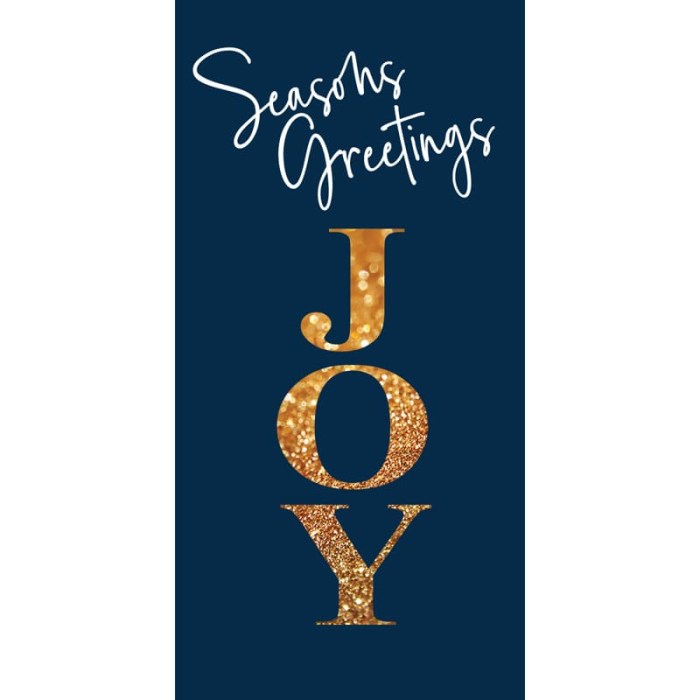 Christmas Flag Blue Seasons Greetings Joy (103)