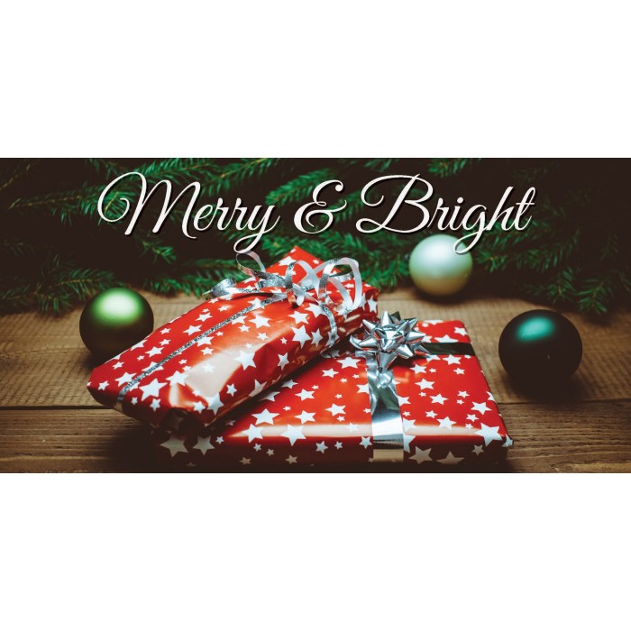 Merry & Birght Christmas Flag (93)