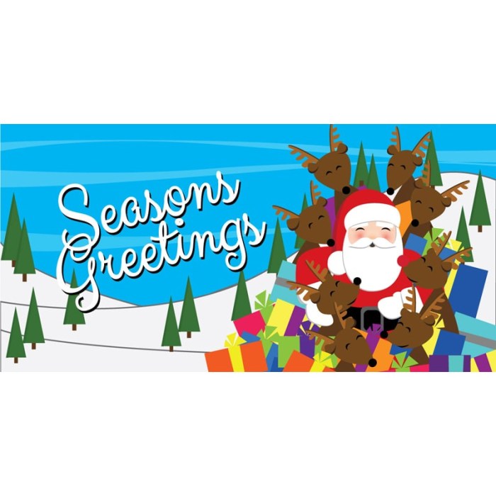 Seasons Greeting Santa and Reindeer Horizontal (16)