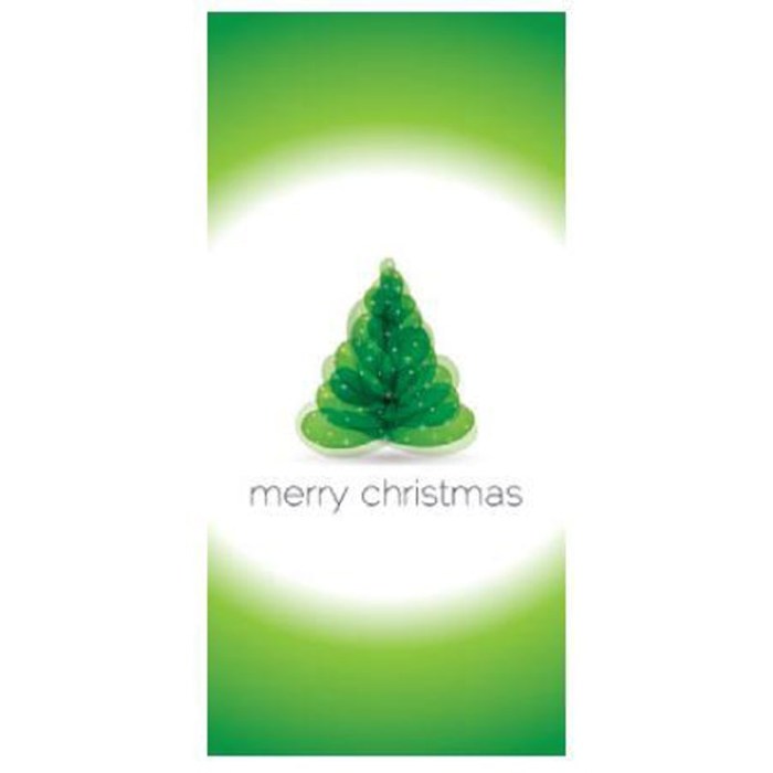 Merry Christmas Green and White Flag 900mm x 1800mm (Various Finishes)